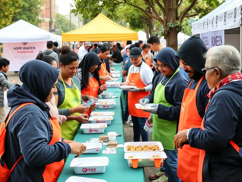 A photograph depicting volunteers serving a warm meal at the S'Antonio Messina soup kitchen, showcasing the care and dedication involved in providing nourishment to the homeless and impoverished.